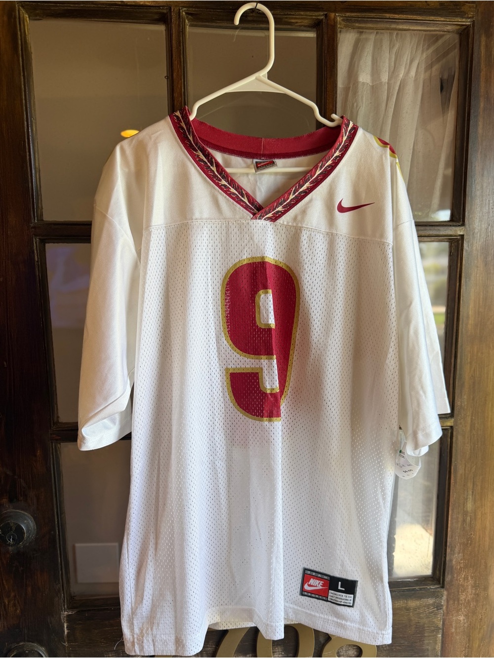 Vintage 90s Nike Florida State Seminoles #9 Peter Warrick Football Jersey L USA